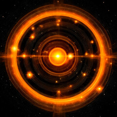 Fototapeta premium Solar system, sun in space, space, solar energy 