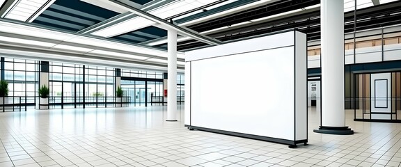 interior of a modern airport