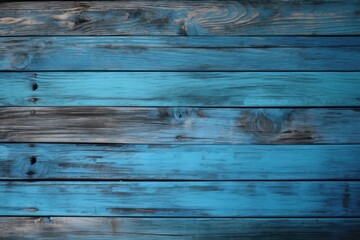 Blue wooden background horizontal composition wood - obrazy, fototapety, plakaty