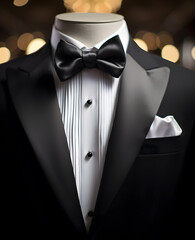 close up of a luxury tuxedo,ai generate - obrazy, fototapety, plakaty