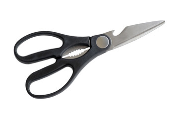 Kitchen scissors isolated on transparent background