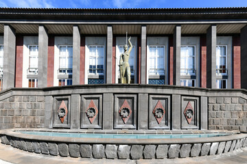Funchal Palace of Justice - Funchal, Portugal - obrazy, fototapety, plakaty