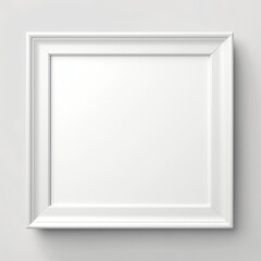 Fototapeta na wymiar White photo frame isolated over a transparent background