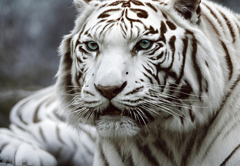 White Tiger Roar, 
Bengal Tiger in Snow, 
Enigmatic White Tiger