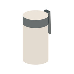 thermos icon in a flat style isolated on white background.