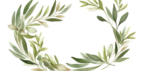 Obraz premium floral watercolor Hand painted illustration for greeting floral postcards and invitations isolated on white background