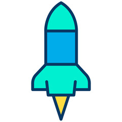 Lineal color Rocket icon