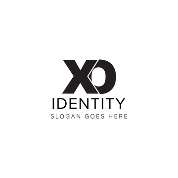 XO letter logo creative design with vector graphic XO simple and modern logo