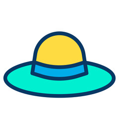 Lineal color Cowboy Hat icon