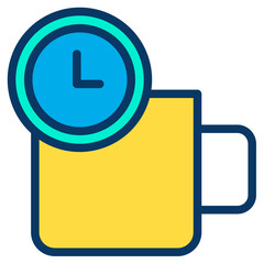 Lineal color Coffee Time icon