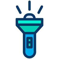 Lineal color Flashlight icon
