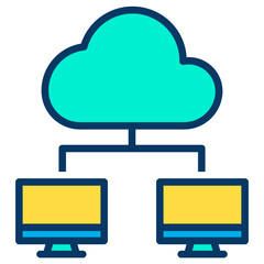 Lineal color Network settings icon