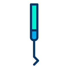 Lineal color Teeth Tool icon