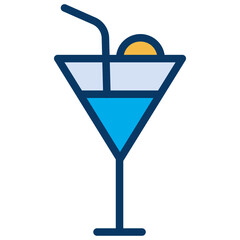 Lineal color Cocktail icon