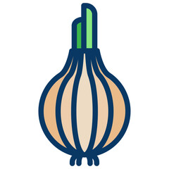 Lineal color Onion icon
