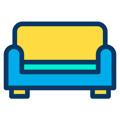 Lineal color Sofa icon
