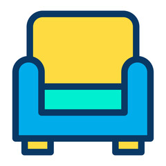 Lineal color Sofa icon