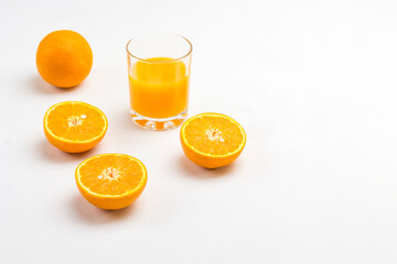 Orange juice, Oranges for Healthy Diet Snack.