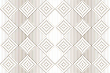 Luxury gold square pattern background on white background, Christmas patterns & geometric pattern - obrazy, fototapety, plakaty