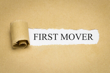 first mover - obrazy, fototapety, plakaty