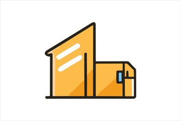 Warehouse Shipment Icon, Symbol Vector