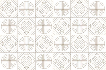 Luxury gold square pattern background on white background, Christmas patterns & geometric pattern