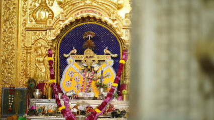 Fototapeta na wymiar Lord Krishna or sawliya ji temple in chittorgarh