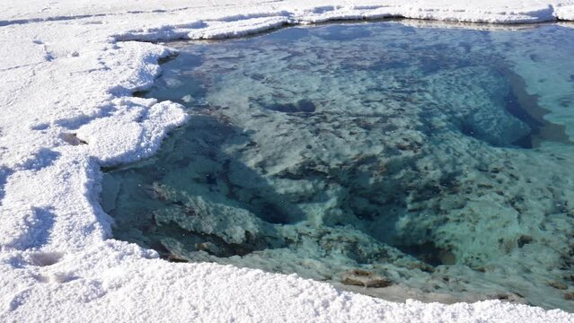 Ojos del Salar, the springs of Salinas Grandes, Salta, Argentina 