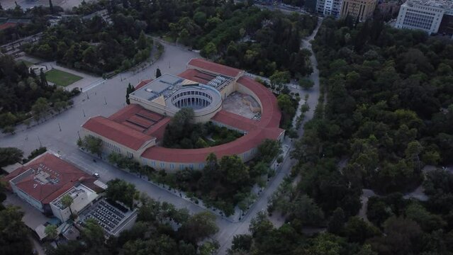 Zappeion: Iconic neoclassical building in Athens, Greece. Historic venue for events and exhibitions. Architectural gem in the heart of the city.