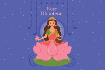 Dhanteras with Goddess Lakshmi