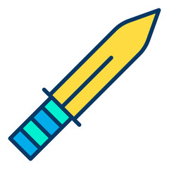 Lineal color Knife icon