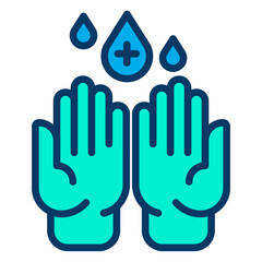 Lineal color Hand wash icon