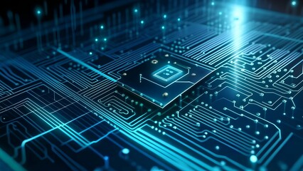Fototapeta premium circuit board background