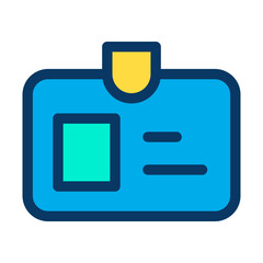 Lineal color Id Card icon