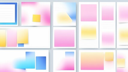 Fototapeta premium set of colorful banners
