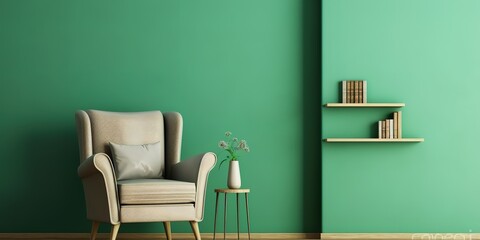 A sofa with a minimalist background style with ornamental plants besides giving the impression of being simple and comfortable