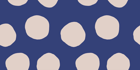 Minimalist trendy abstract polka dot pattern. Modern vector template for design.
