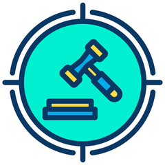 Lineal color Target Judgement icon