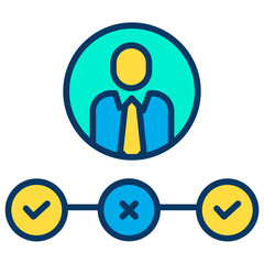 Lineal color Sales Leads icon