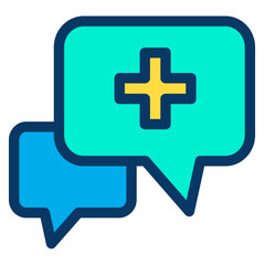 Lineal color Real Estate Chat icon