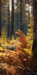 Autumn's Hidden Treasures: A Forest Floor's Microcosm,autumn in the forest