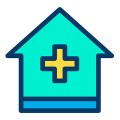 Lineal color Medicine Clinic icon