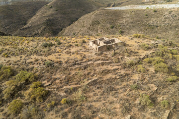 A ruined farmhouse in the mountains of southern Granada