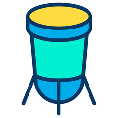 Lineal color Conga icon