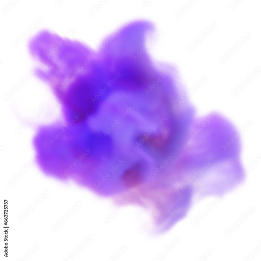 Poster abstract colorful smoke cloud isolated