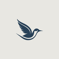 鳥をシンボリックに用いたベクター画像
