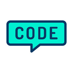 Lineal color Human mind Code icon