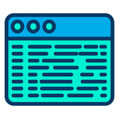 Lineal color Coding Web icon