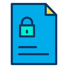 Obraz premium Lineal color Documents icon