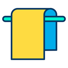 Lineal color Towel icon